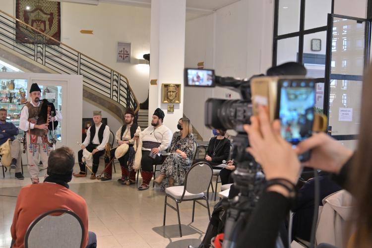 Презентација свирања на гајдама у Етнографском музеју у Београду
