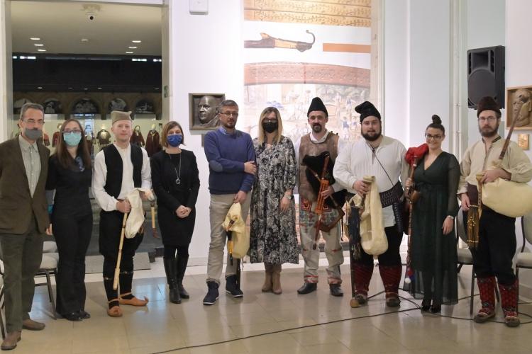 Презентација свирања на гајдама у Етнографском музеју у Београду