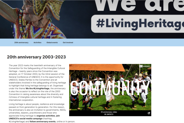 20 година Унескове Конвенције (2003)